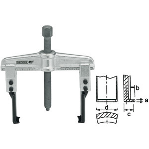 1424GA - UNIVERSAL DOUBLE-GRIP PULLERS, THIN ARMS - Orig. Gedore